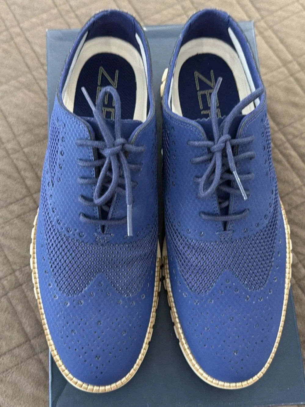 Cole Haan ZERØGRAND No Stitch Wingtip Oxford Size 9